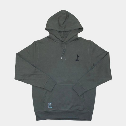 Sweat à capuche kaki brodé – Note.Paris - Unisex